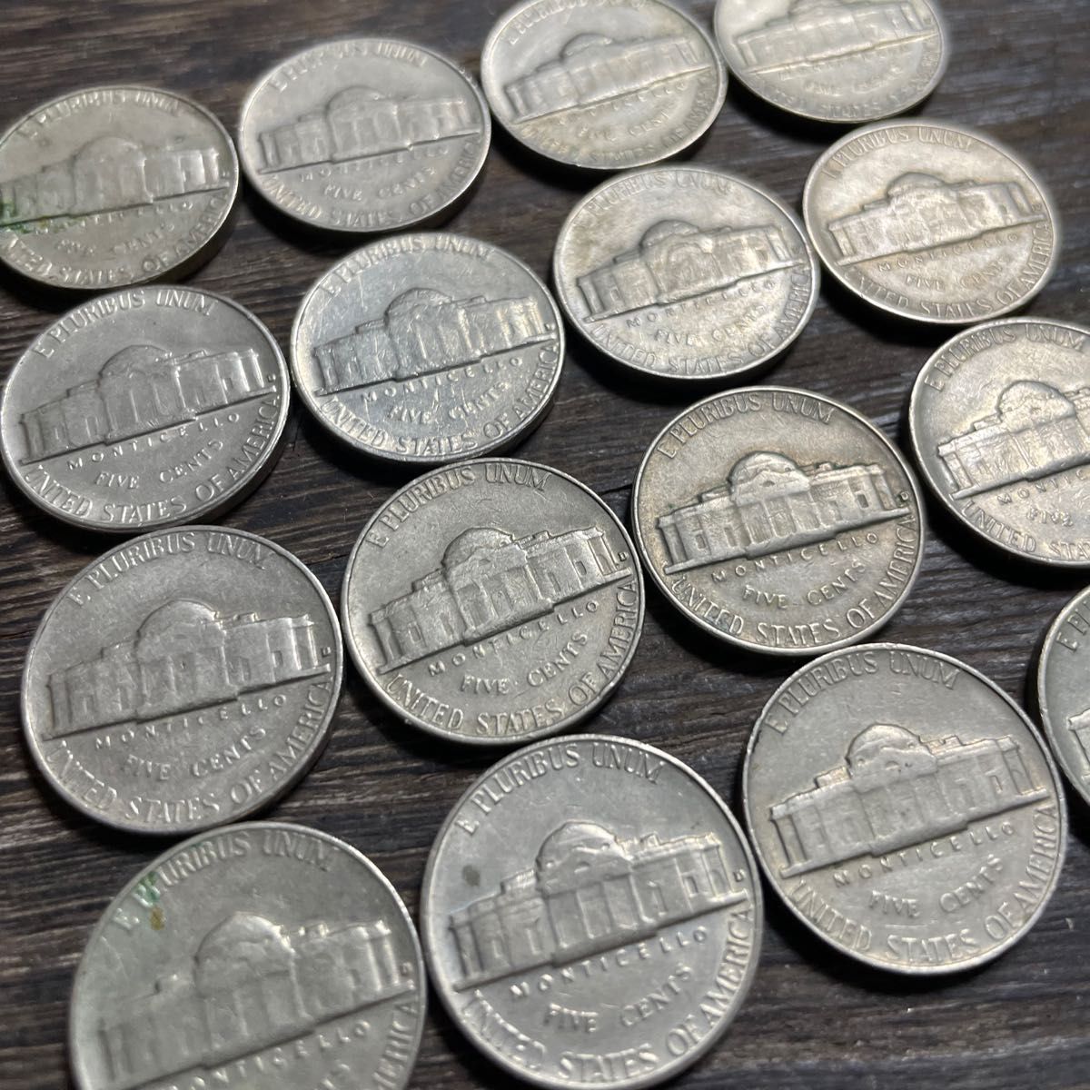 USA 1964 ジェファーソン5セントコイン16枚 アメリカ