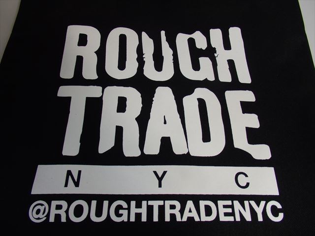 ★新品未使用★ラフトレードトートバッグNYC（Rough Trade Records）（黒）（ニューヨーク）（ 素材：ポリエステル100％）N50