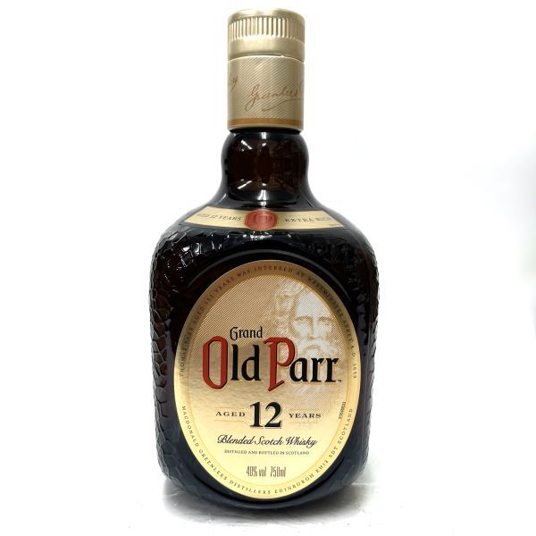 【未開栓】Old Parr オールドパー ブレンデッド スコッチウイスキー モルトグレーン スコットランド 古酒 箱付き 750ml 40% DA0①_画像2