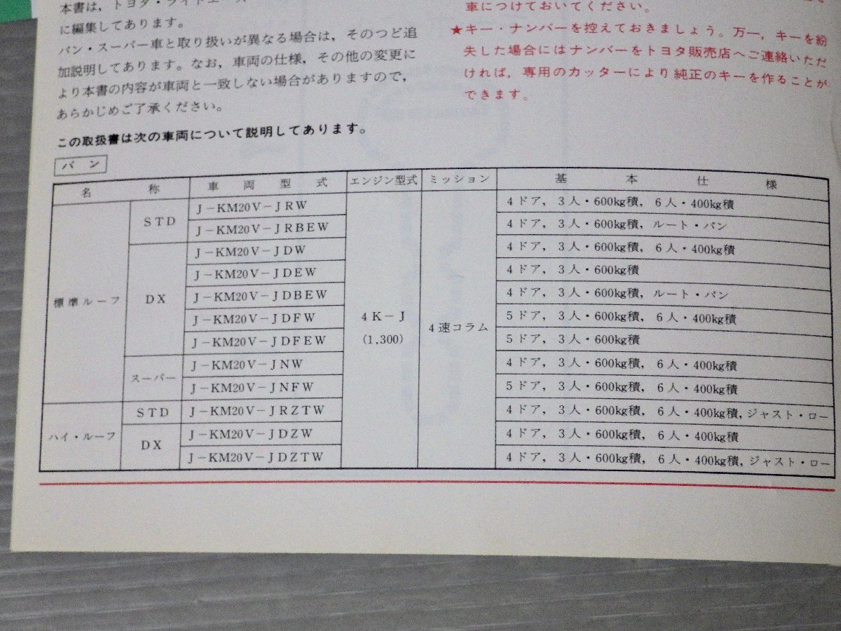 [ автомобиль инструкция по эксплуатации ] Toyota Lite Ace инструкция, руководство пользователя *KM20* Toyota Motor /1980 год 
