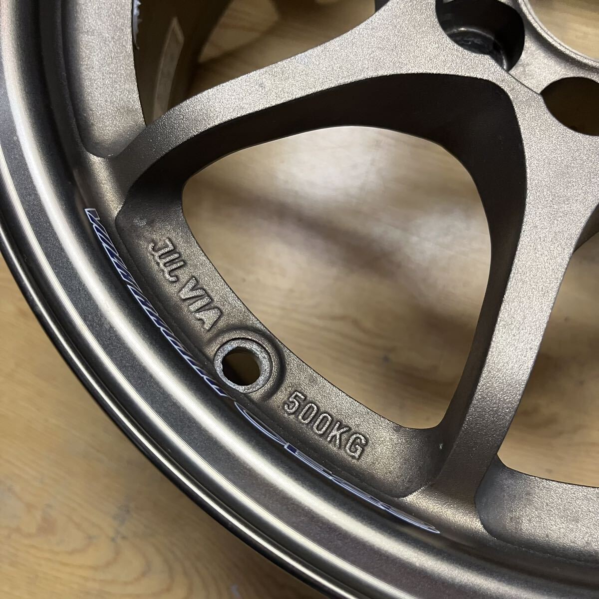 C228 RAYS VOLK CE28N 6.5J 14インチ 4H 100 +28 1本 レイズ ボルク 鍛造 FORGED RACING ブロンズ 中古アルミホイール_画像9