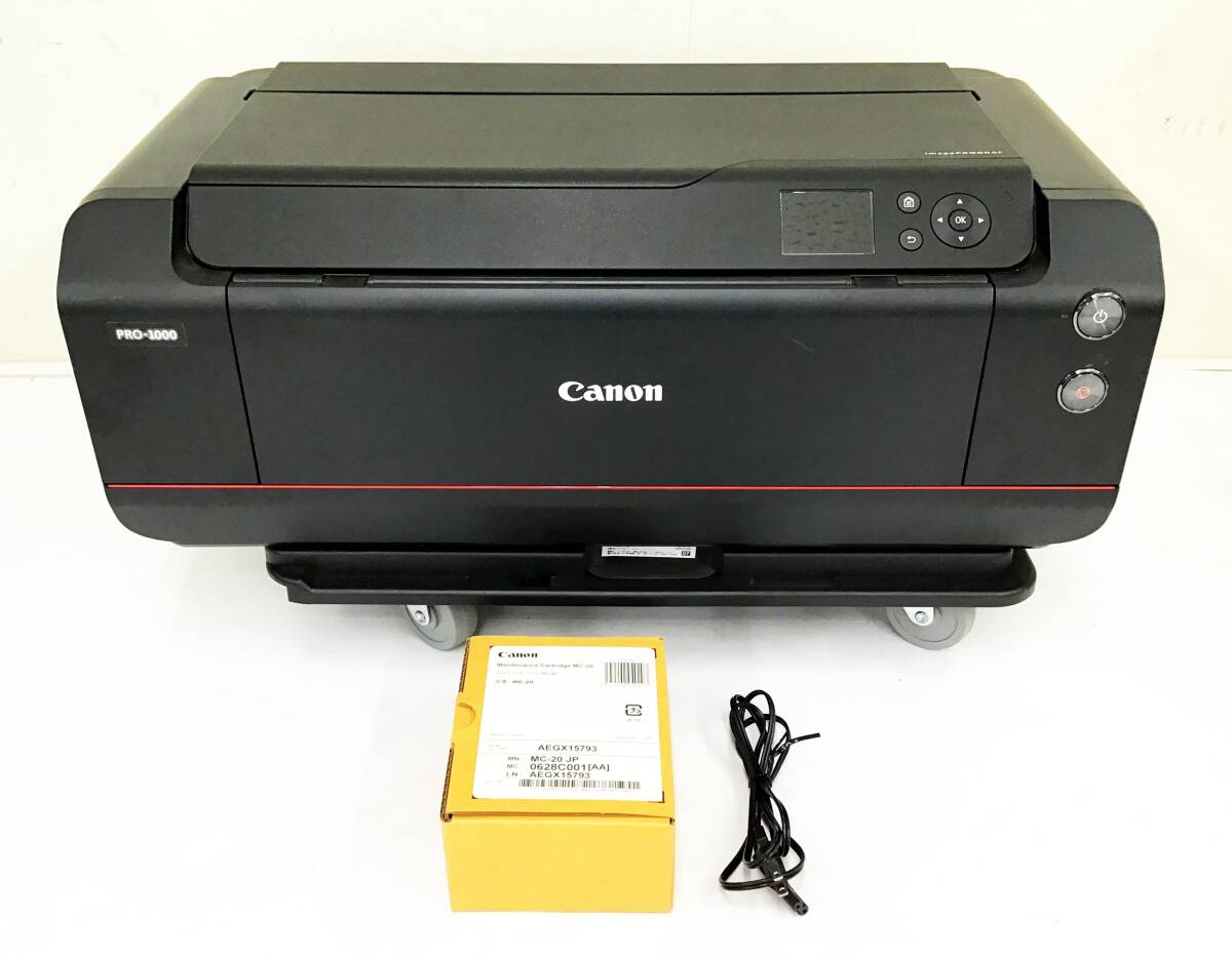 通電OK CANON imagePROGRAF PRO-1000 大判 インクジェットプリンター メンテナンスカートリッジ付き イメージプログラフ キャノン_画像1