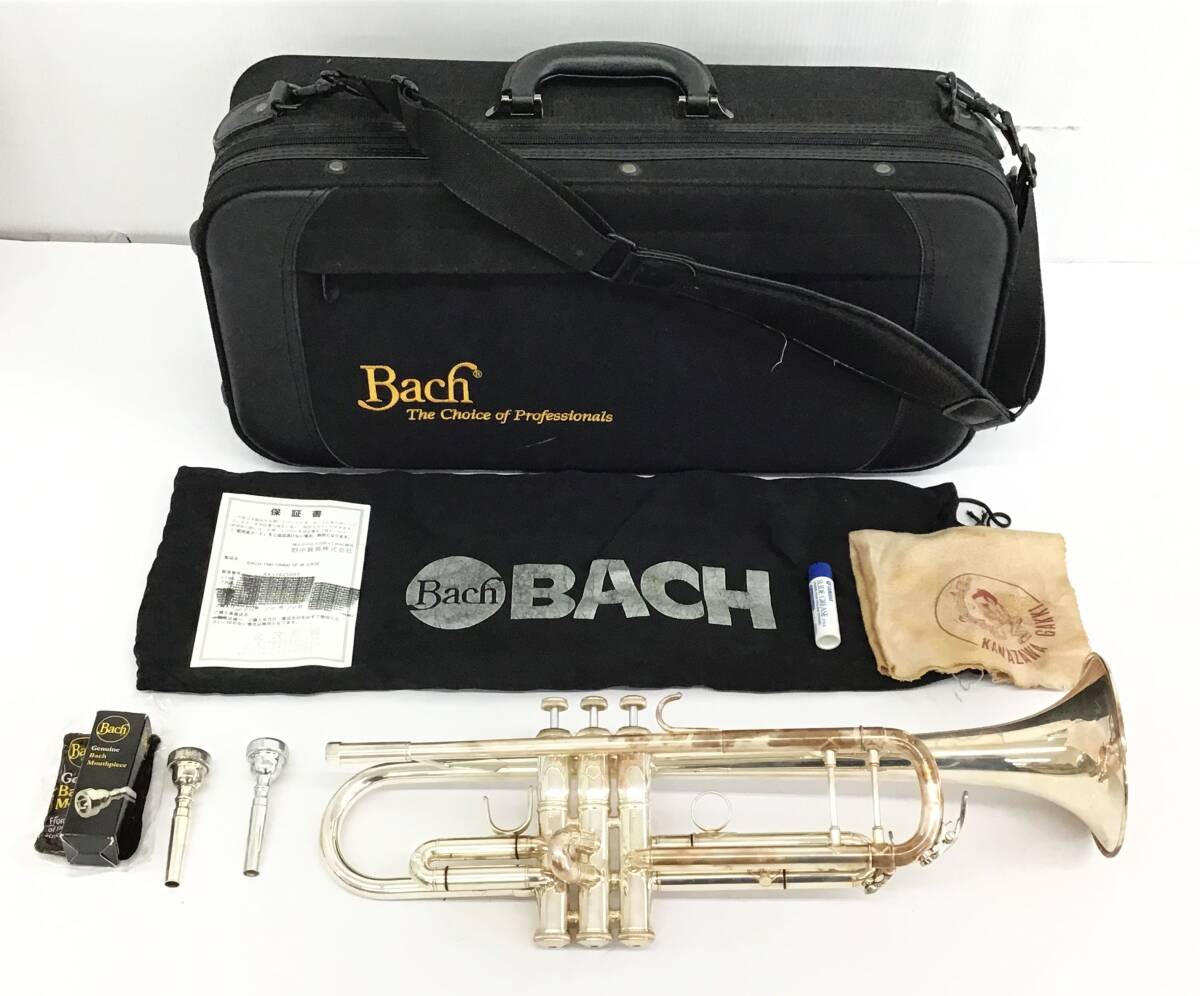 Bach トランペットTR400 SP W ケース付き 金管楽器 吹奏楽 ブラスバンド 演奏 音楽 バック_画像1