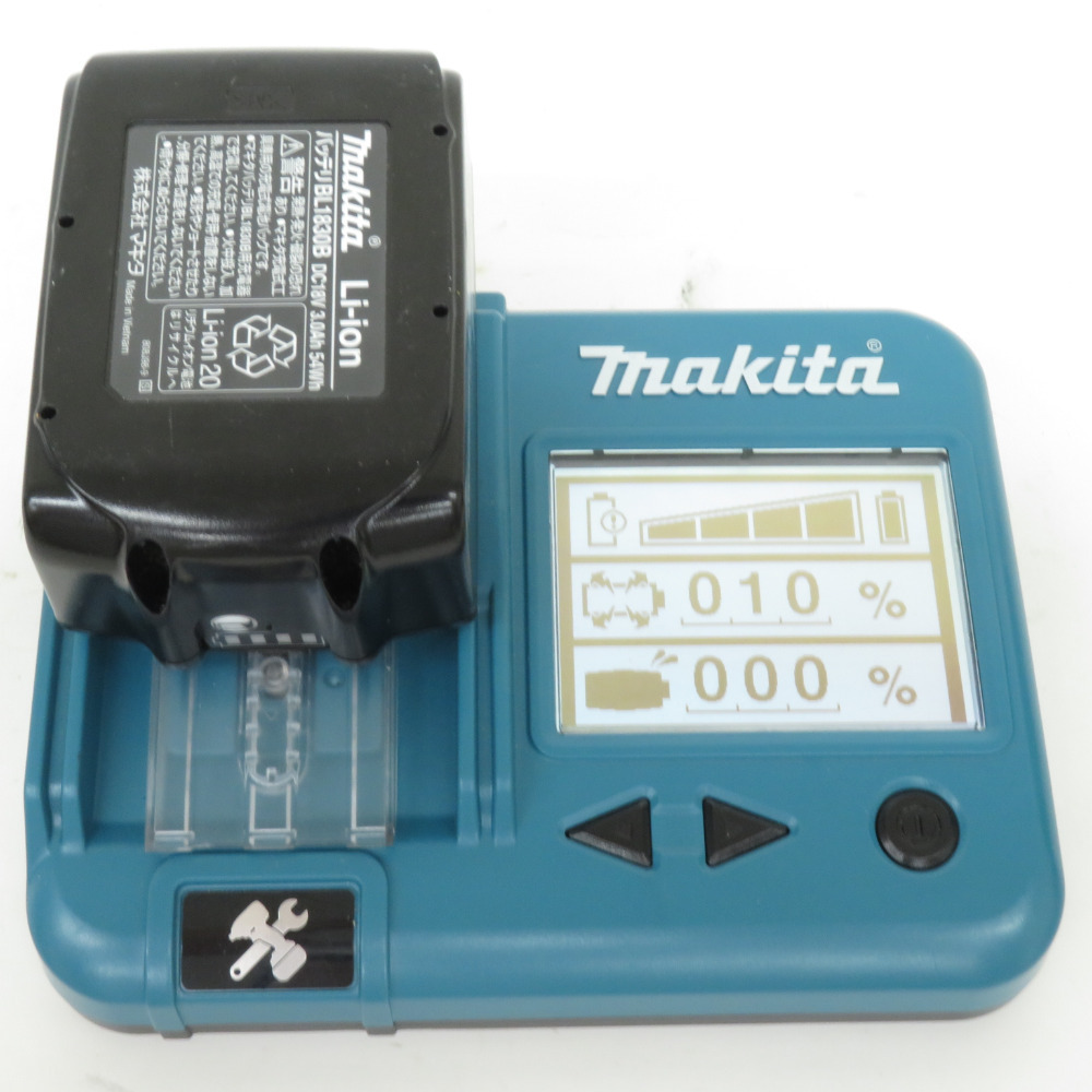 makita マキタ 18V 3.0Ah Li-ionバッテリ 残量表示付 充電回数15回 BL1830B A-60442 中古美品の画像6