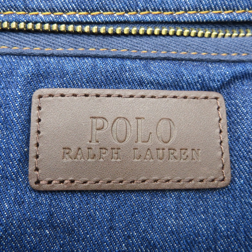 POLO RalphLauren キャンバス トートバッグ デニム ビッグポニー_画像4