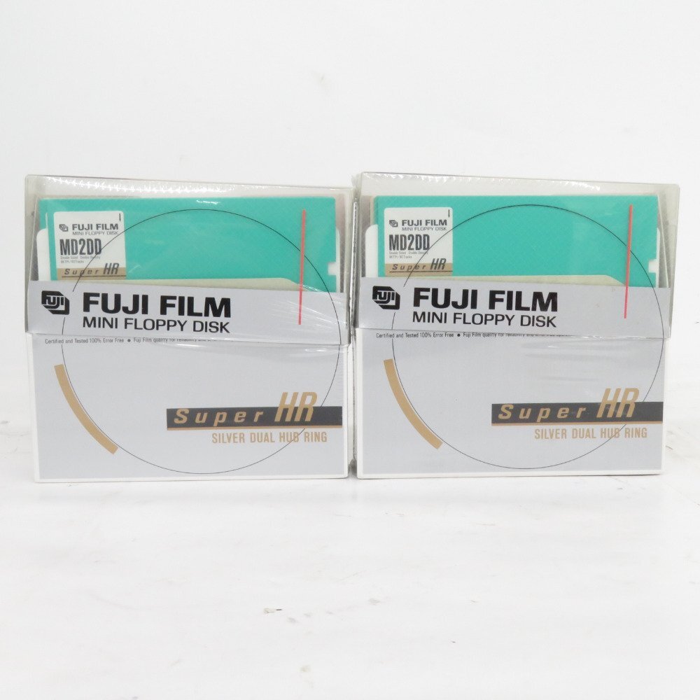 1 jpy start Fuji Film 5 -inch FD MD2DD Super HR Mix 10 sheets pack 2 piece 20 sheets floppy disk Junk 