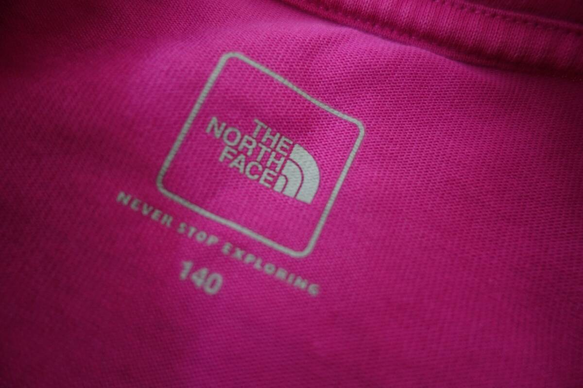 ノースフェイスTHE NORTH FACEピンク半袖Tシャツ サイズ140_画像5