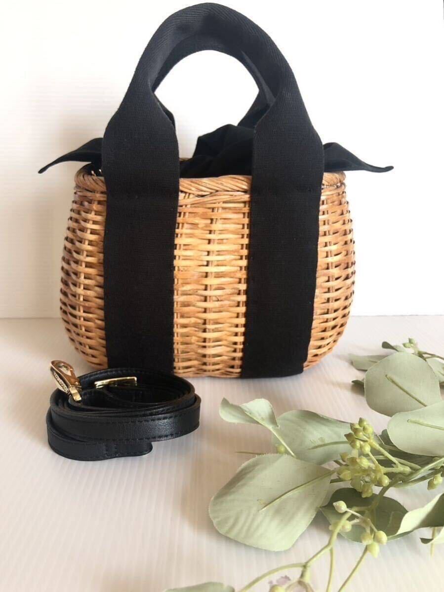  beautiful goods regular price 19800 jpy vi o Rado roMIRO split rattan basket tote bag shoulder bag basket V-8315 2WAY popular brand magazine publication 