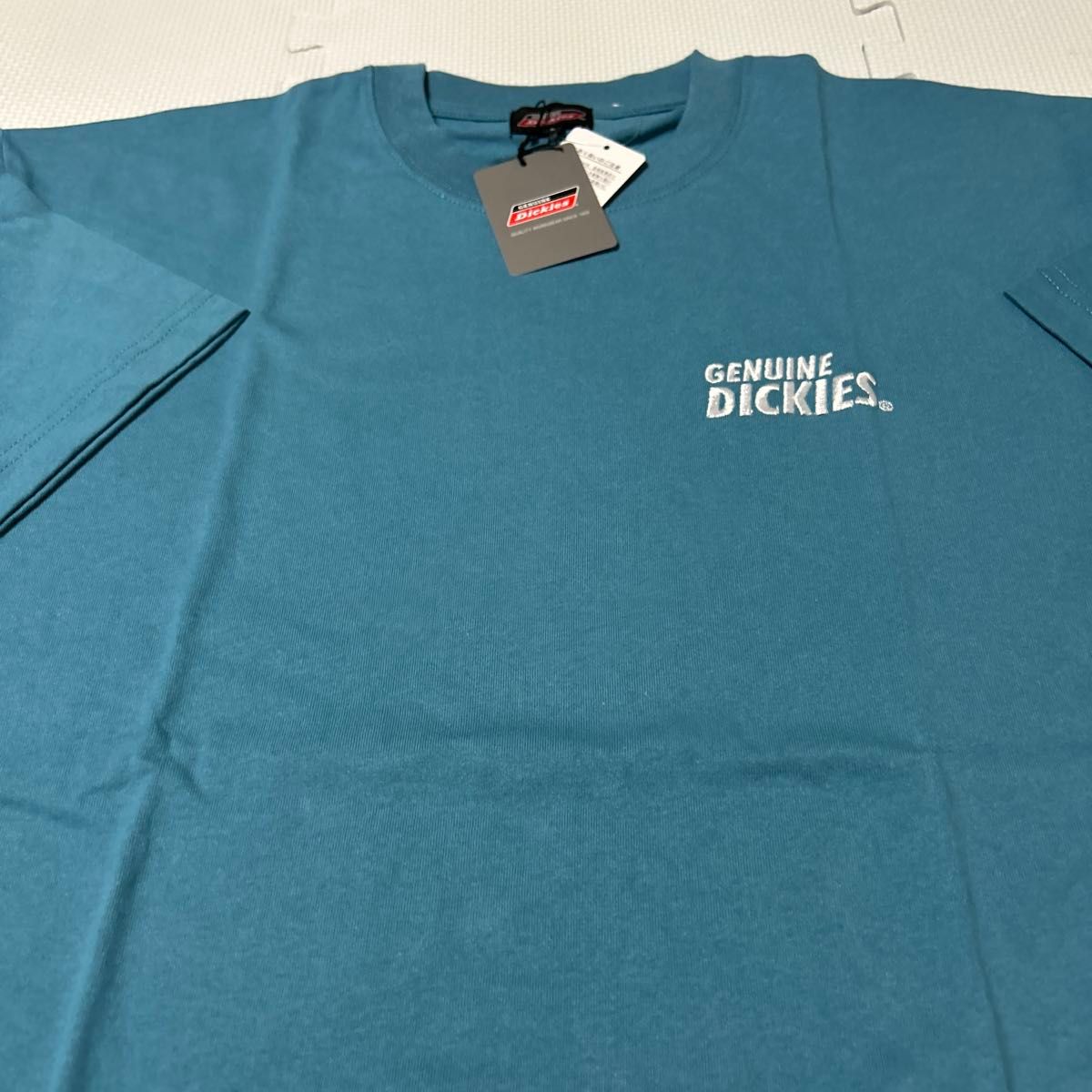 デェッキーズ　DICKIES メンズバッグプリント半袖Tシャツ　グリーン系　Ｌサイズ 新品未使用