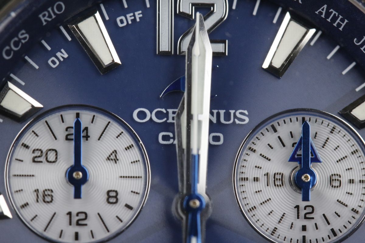 【LIG】CASIO カシオ OCEANUS オシアナス OCW-650T 腕時計 電波ソーラー ケース付 [.QE]24.5_画像4