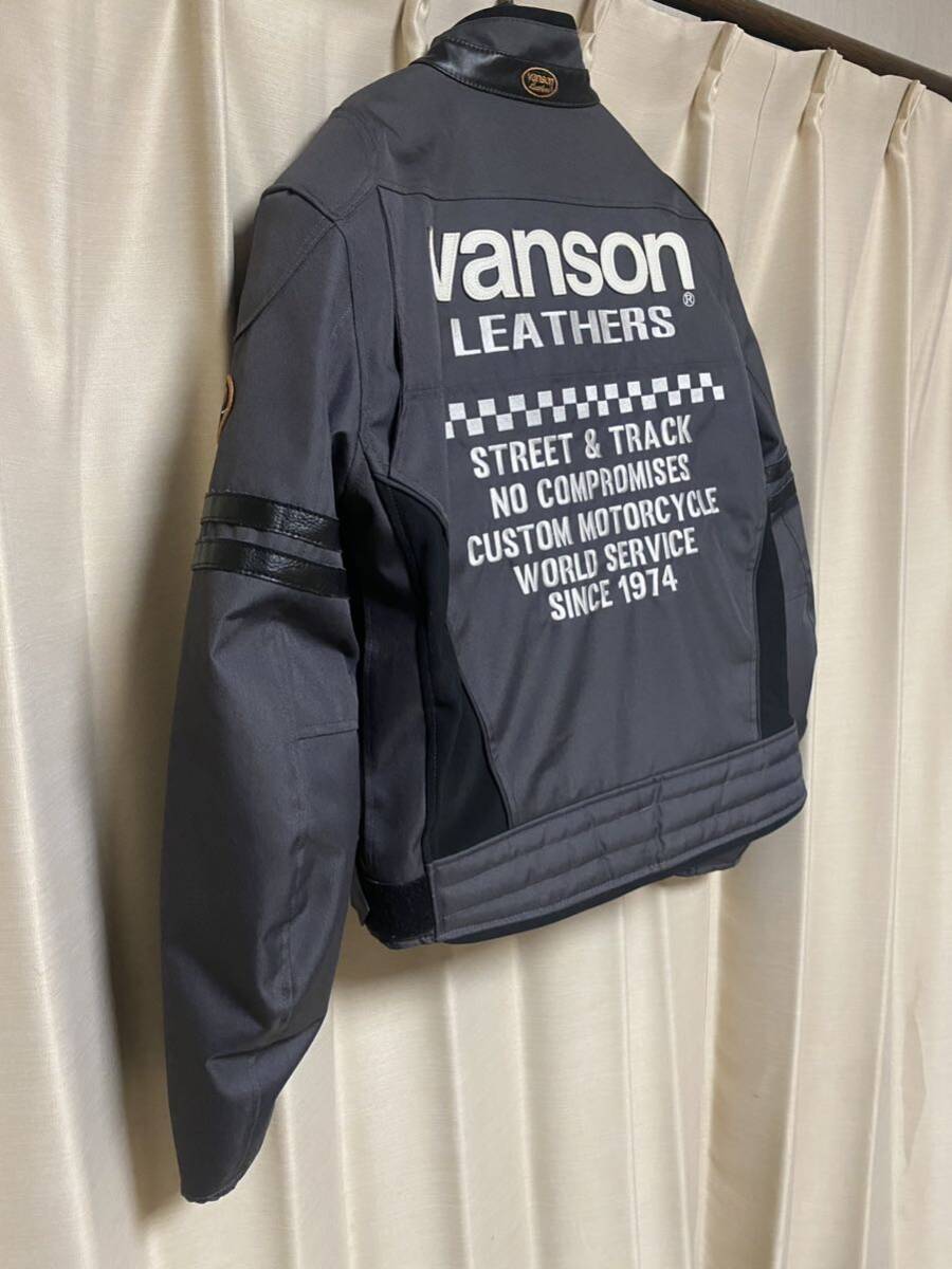 VANSON バンソン　ライダースジャケット 3 XL 日本サイズでXLくらい　バイクウェア _画像6