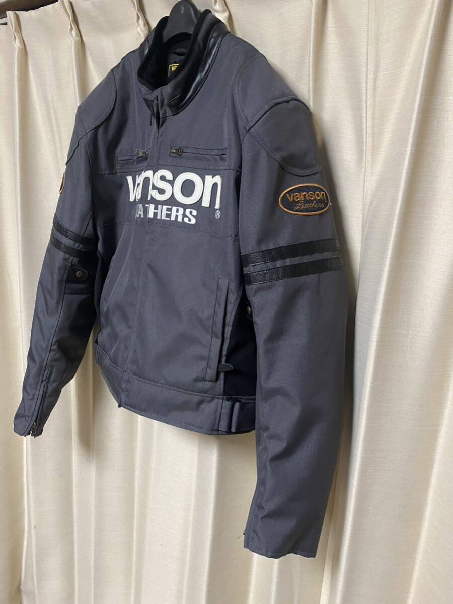 VANSON バンソン　ライダースジャケット 3 XL 日本サイズでXLくらい　バイクウェア _画像3