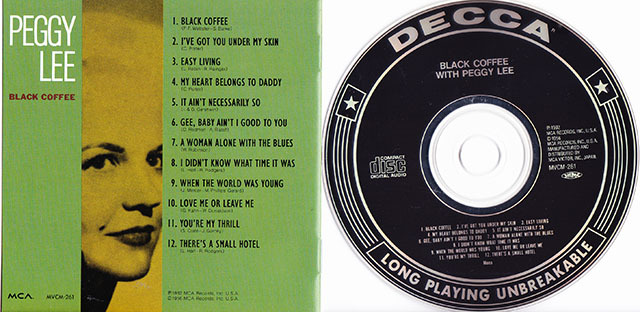 ★ 帯付廃盤CD ★ Peggy Lee ペギー・リー ★ [ ブラック・コーヒー ] ★ 素晴らしいアルバムです。_画像6