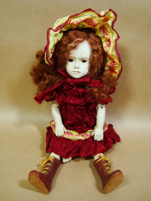  bisque doll * lamp body ..* girl *20cm smaller * author . Manufacturers etc. details unknown * Vintage 