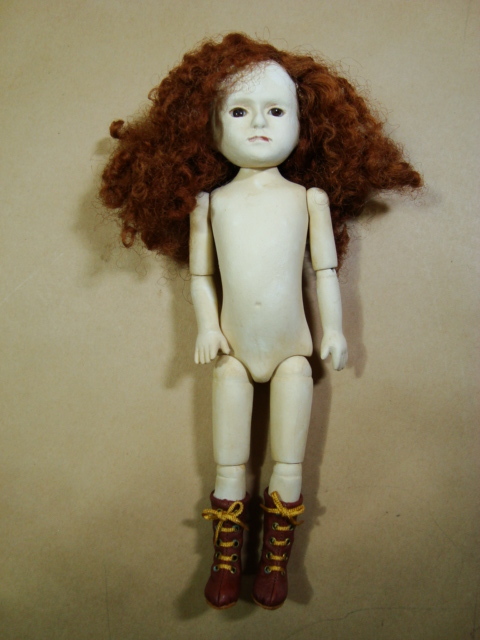  bisque doll * lamp body ..* girl *20cm smaller * author . Manufacturers etc. details unknown * Vintage 