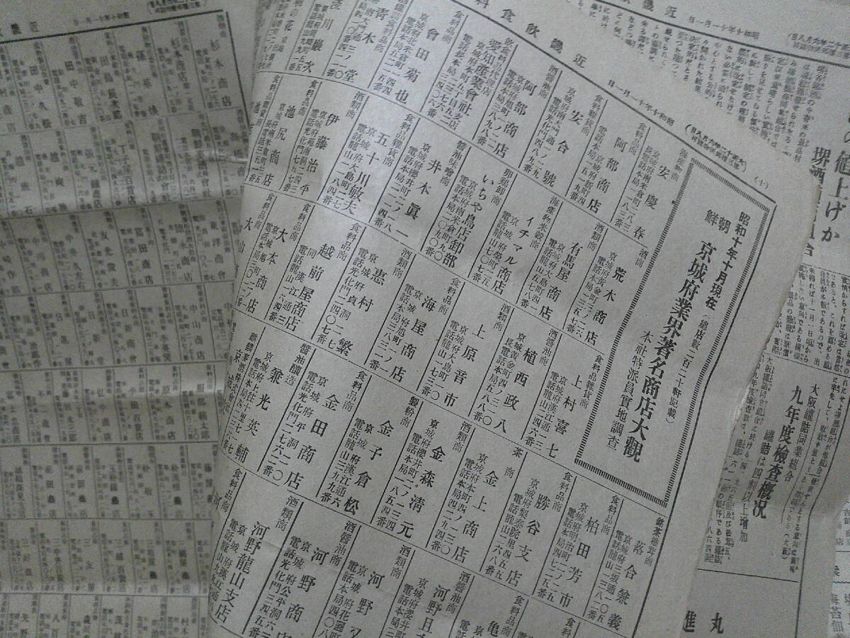 ◎蔵出・新聞「近畿飲食料新聞」昭和１０年１１月１日の画像5