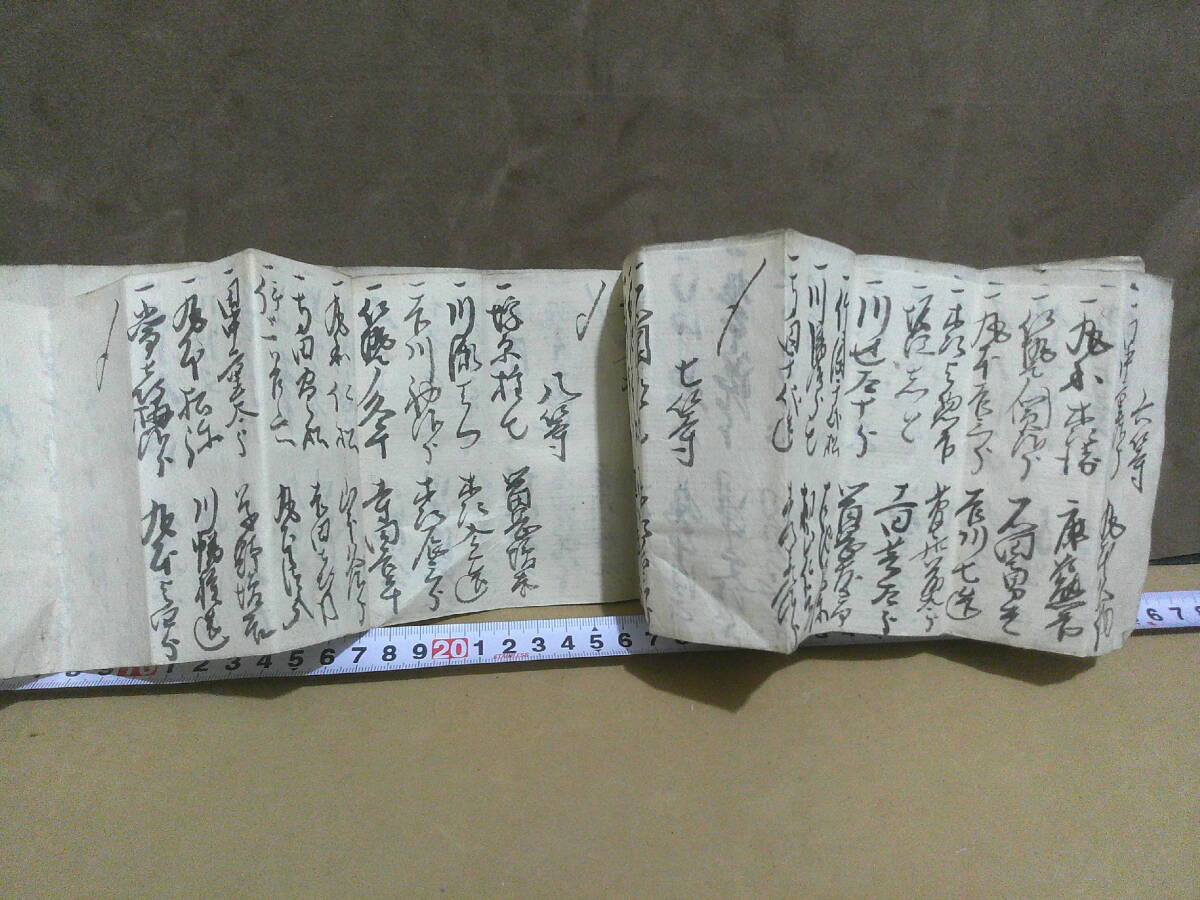 ◎蔵出・古文書「明治初期～中期頃・家格付一覧」_画像3