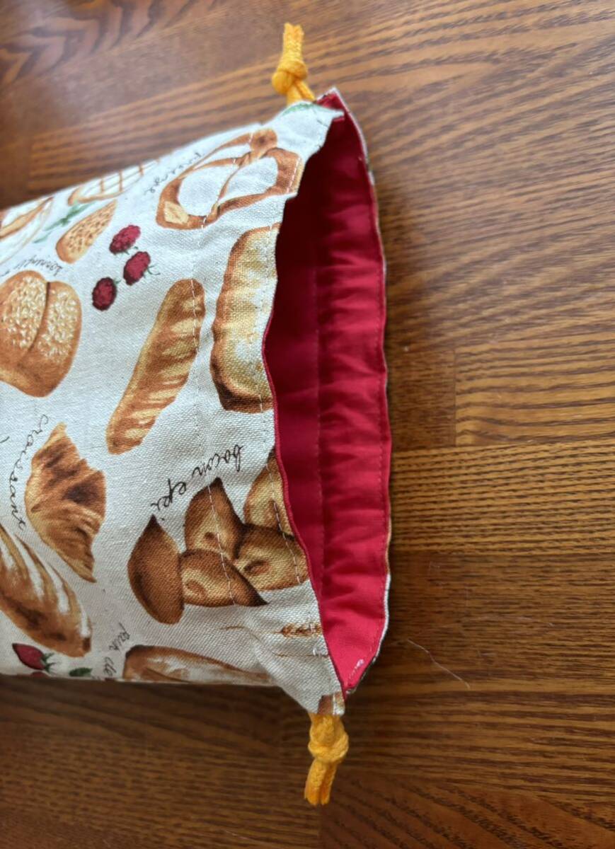 хлеб 25.×20. ручная работа мешочек для ланча сумка органайзер бардачок сумка кейс для хранения лен . ткань orange цвет шнур обратная сторона ткань есть обе ...