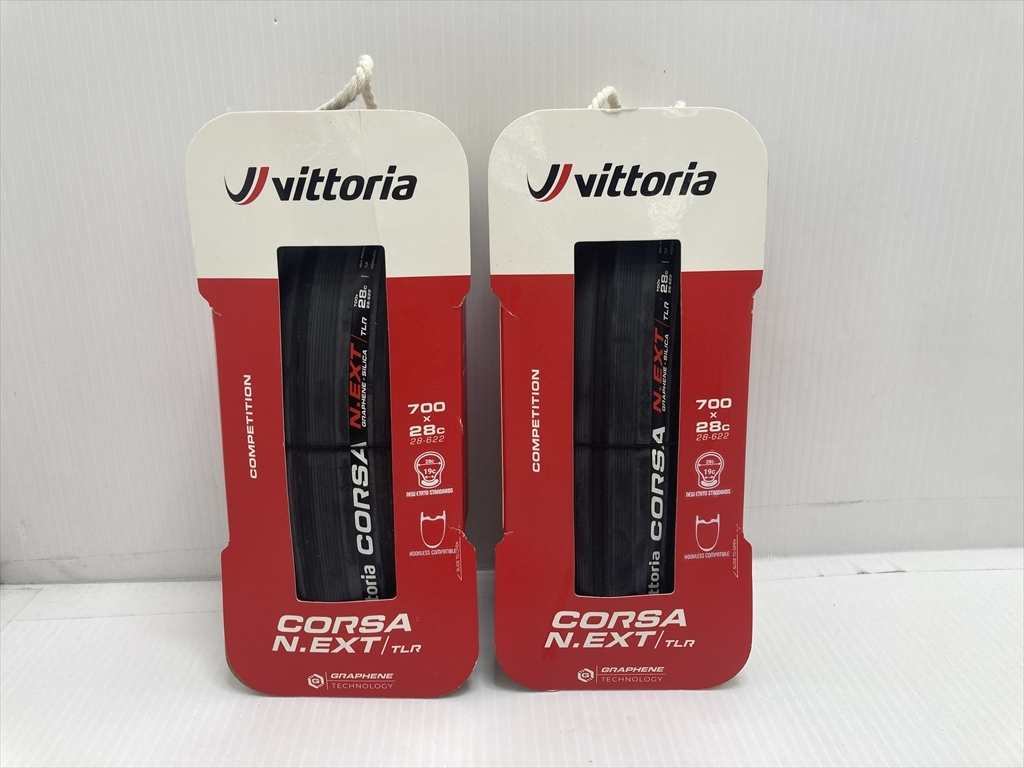 ★★未使用品 ヴィットリア VITTORIA コルサ ネクスト CORSA N.EXT TLR 700x28C 28-622 2本セット_画像1