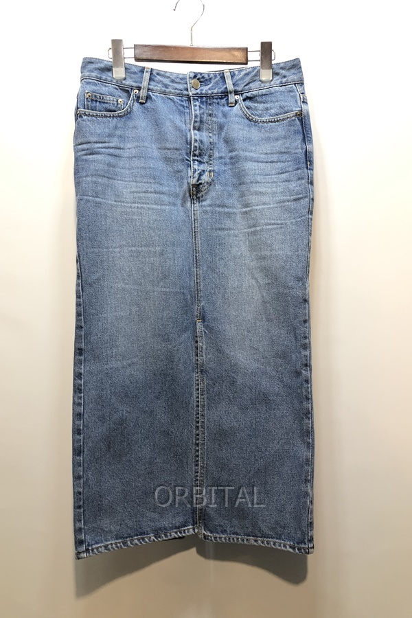 経堂) ドゥーズィエムクラス Deuxieme Classe DENIM W Slit デニムダブルスリットスカート サイズ36 24060500404010 24年_画像1