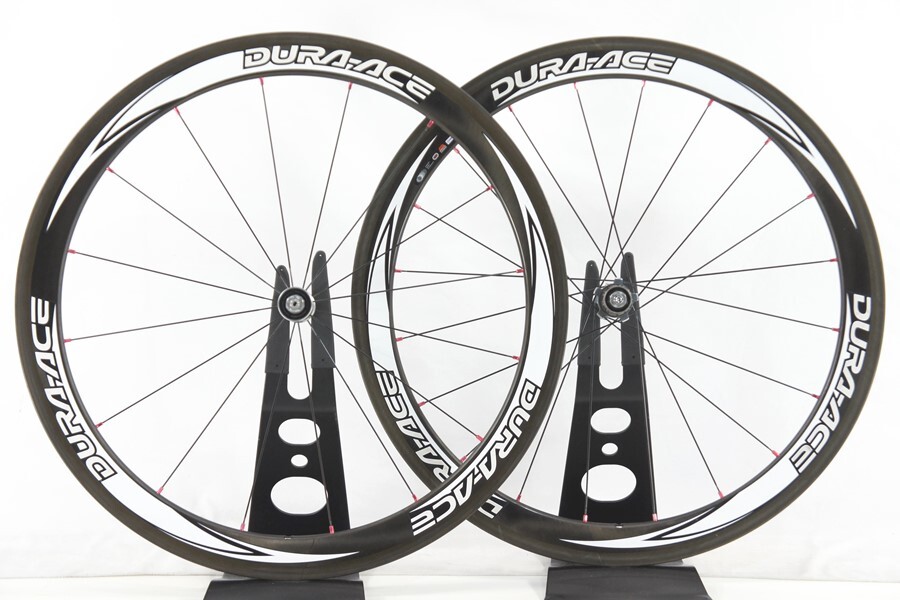 ◆◆シマノ SHIMANO デュラエース DURA-ACE WH-7850 TU チューブラー ロード ホイール セット 700C シマノフリー 10速 100/130mm QR_画像1