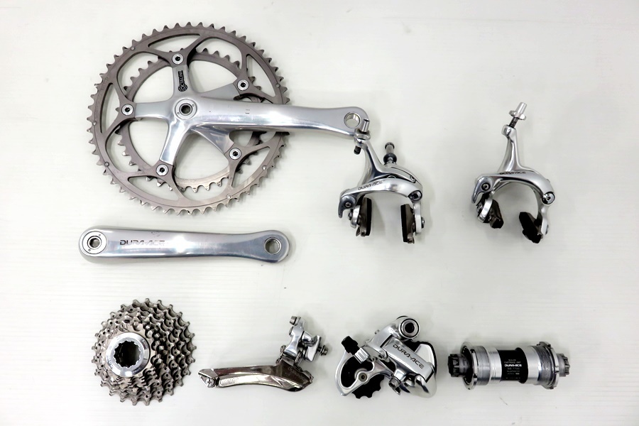 ★★シマノ SHIMANO デュラエース DURA-ACE 7700系コンポセット 6種 FC-BB-BR-FD-RD-CS 170mm 52-39T 2×9速 12-25T