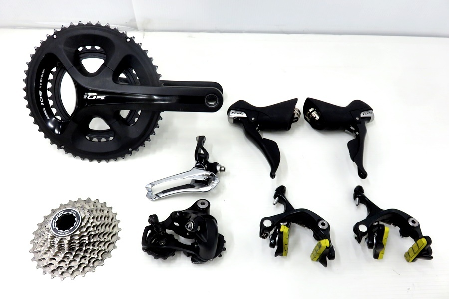 ★★シマノ SHIMANO 105 5800系コンポセット 6種 FC-ST-BR-FD-RD-CS 170mm 50-34T 2×11速 12-28T