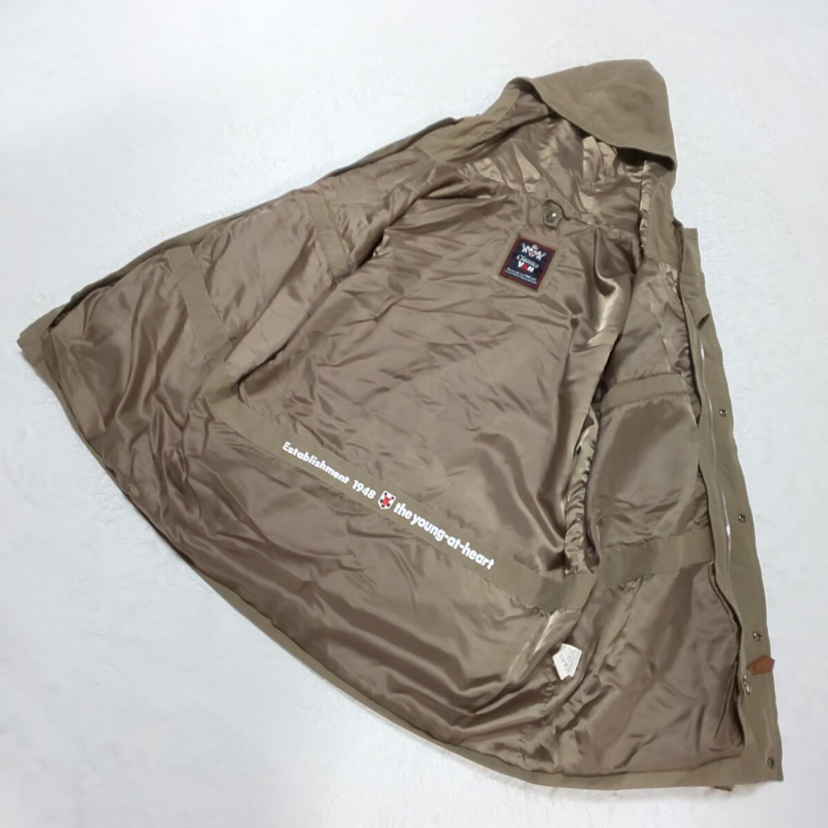 【極美品】VAN Jacket ヴァンヂャケット インナーダウン付3wayマウンテンパーカー ダウンジャケット フィールドジャケット カーキ 刺繍ロゴ