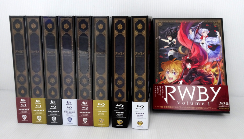 RWBY Blu-ray Volume 1~9 (4 volume ~9 volume unopened ) 9 volume set ruby all volume set 