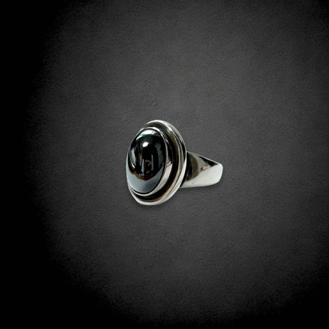 【美品】　ジョージジェンセン　ヘマタイト　リング　46B SV925 アクセサリー　シルバー　指輪　カラーストーン　色石　ヴィンテージ　aq48_画像5