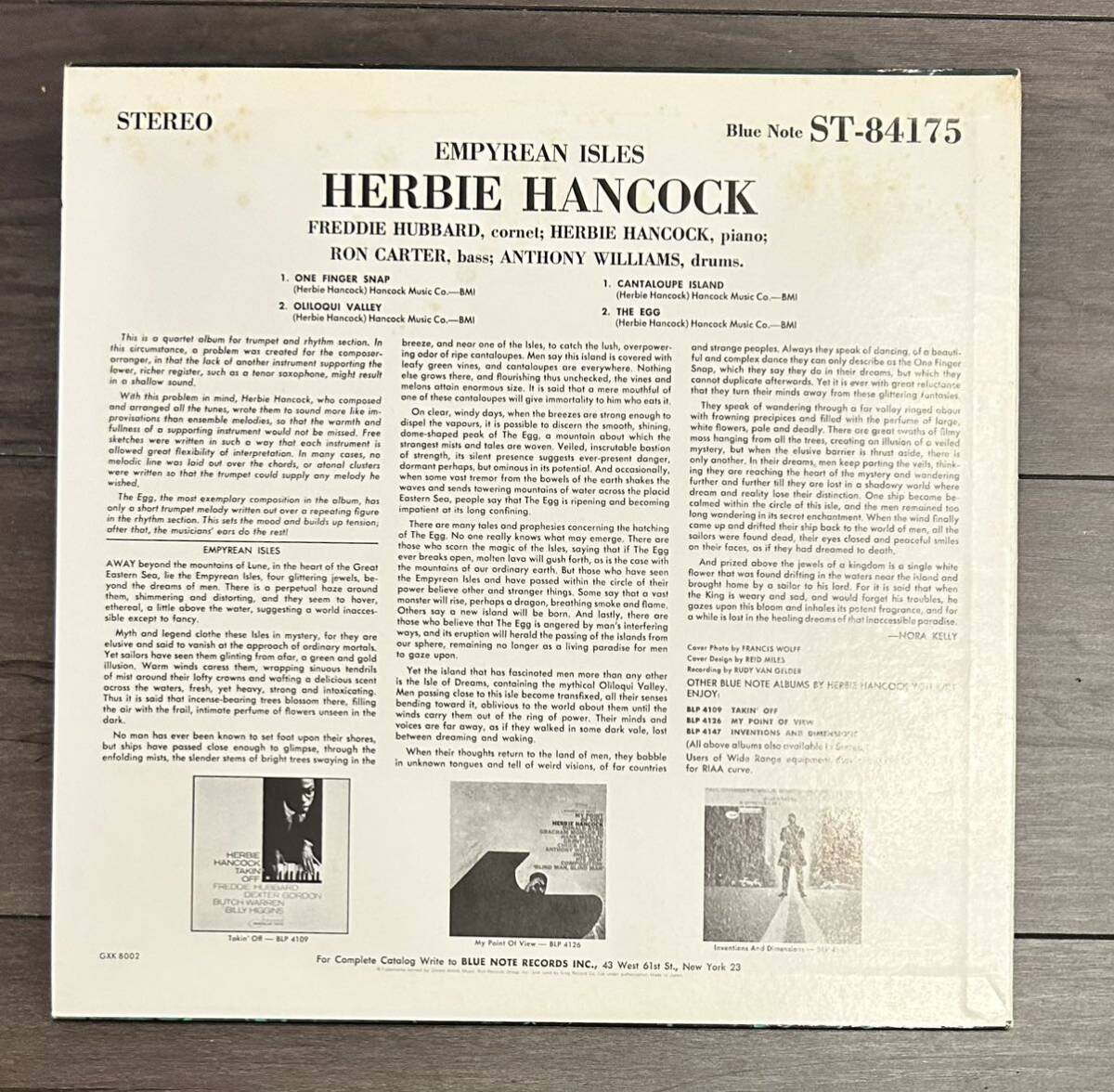 美品 国内初版 Herbie Hancock / Empyrean Isles / KING BLUE NOTE / Jazz Modal Free Rare Groove spiritual Freddie Hubbardの画像3