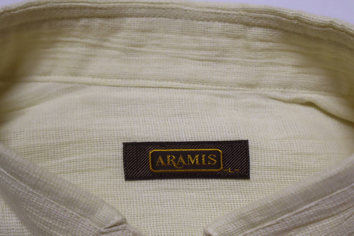 ★定価2.1万円★未使用品★ アラミス　ARAMIS ★ コットン・リネン素材　春・夏向き長袖シャツ ★sizeL _画像2