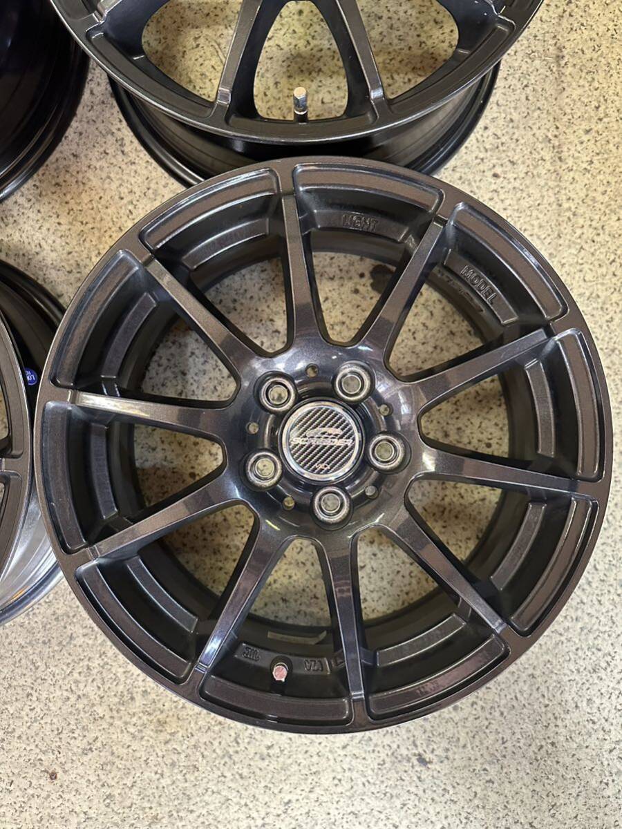 15×6.0J +45 5/100 シュナイダー StaG 210系 MID ストロングガンメタ 4本 スタッグ_画像4