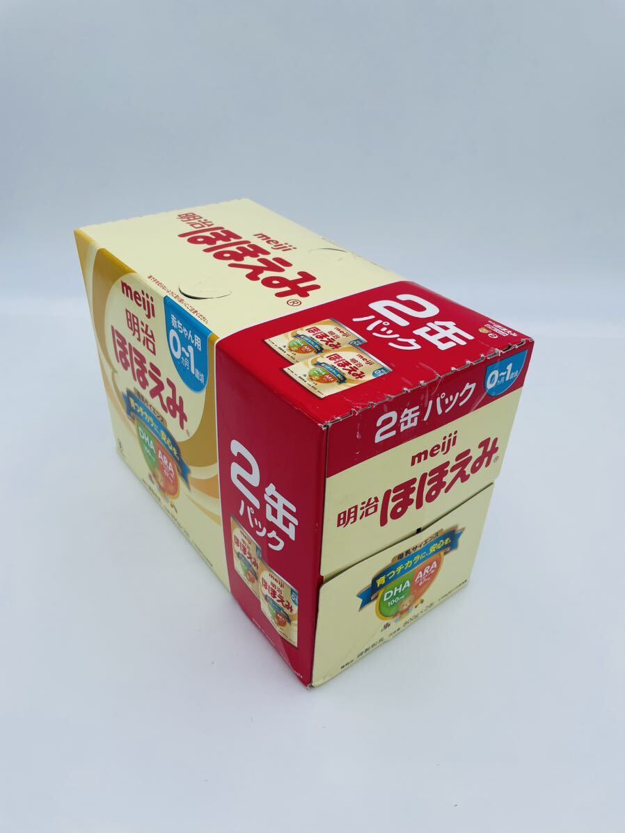 【未開封】明治ほほえみ 2缶パック 800g×2缶 [0ヵ月~1歳頃の粉ミルク]期限2025年8月の画像2