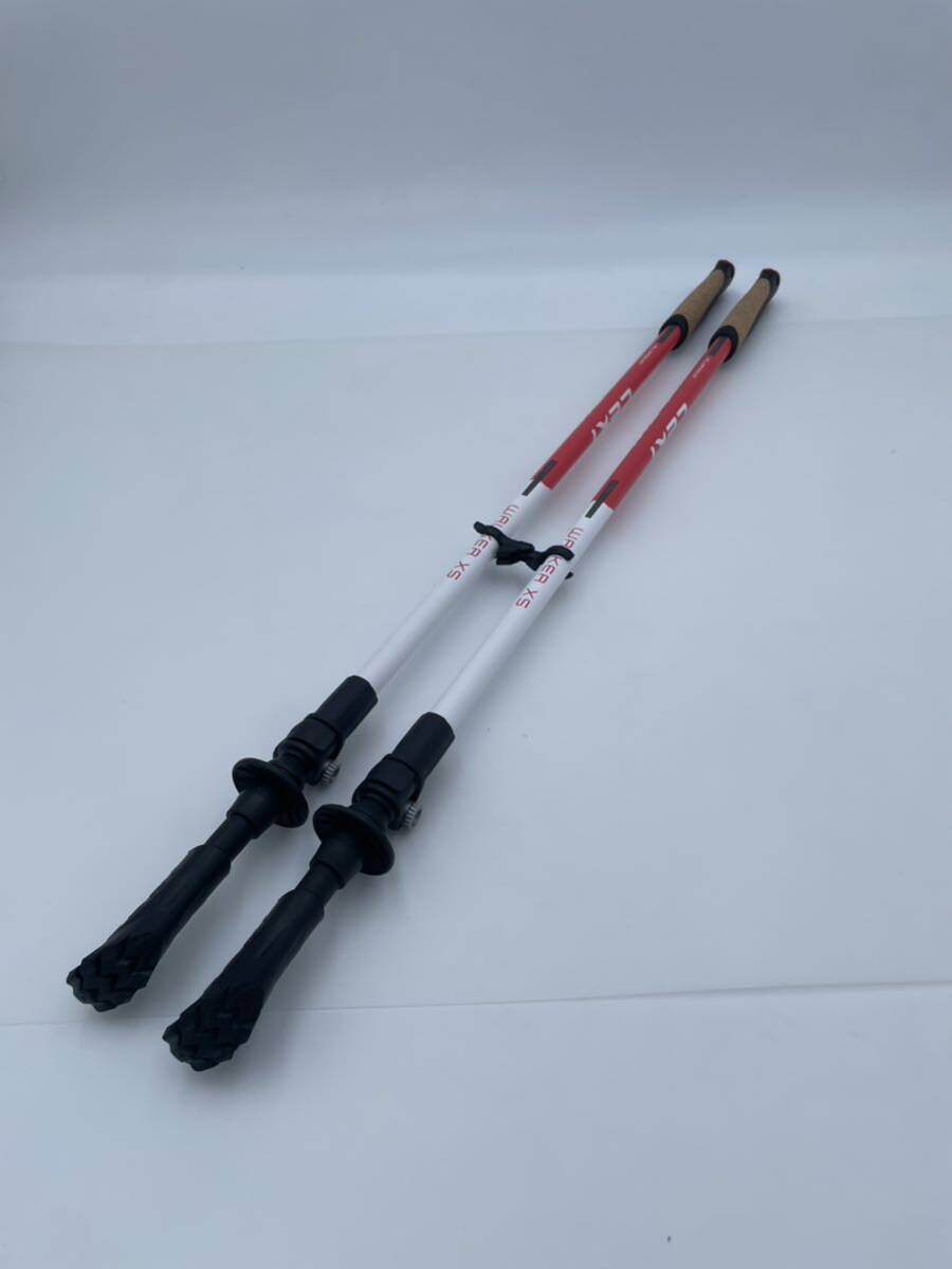 [ unused strap less ]rekiLEKI War car XS trekking paul (pole) coral 1300477 253 mountain climbing trekking supplies stock stick 