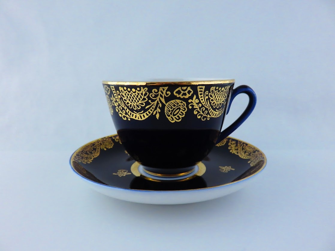 Lomonosov/ロモノーソフ Golden Frieze ティーカップ&ソーサー Imperial Porcelain/インペリアルポーセレン [2]