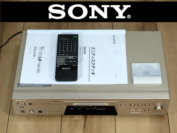 ★07 完動美品 無償メンテ付き SONY MDS-JE780 MDLP対応 TYPE-S(R含)搭載 ソニーMD用リモコン/取説/新品MD付 ★_画像1