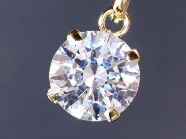 【格安】 Hカラー 1ct ダイヤモンド ネックレス 18金製 K18 国内生産品【高品質ダイヤ使用　(刻印有2121_画像1
