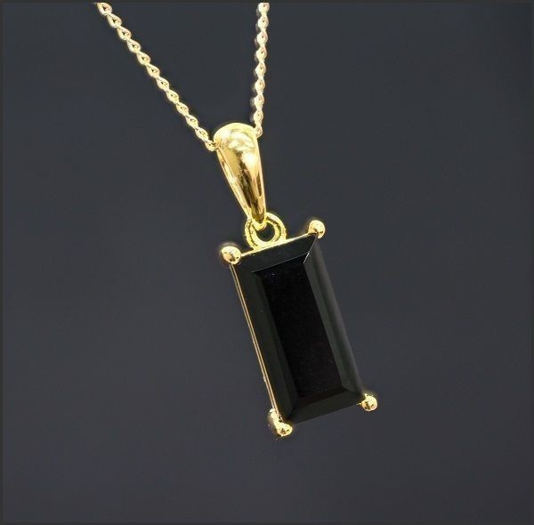 [ cheap ] high purity great popularity square cut black diamond necklace Gold (18K/ stamp have SV925 K16 2121