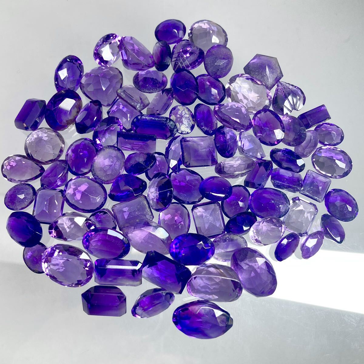 ◆天然アメジストおまとめ300ct◆m ルース 裸石 宝石 ジュエリー jewelry アメジスト amethyst②_画像3