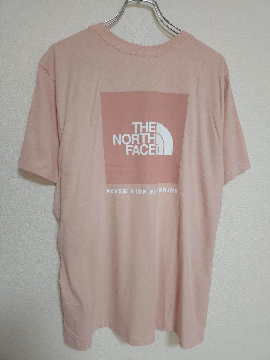 ノースフェイス　ボックスロゴ　スクエアロゴ　Tシャツ　ピンク XXL相当　THE NORTH FACE