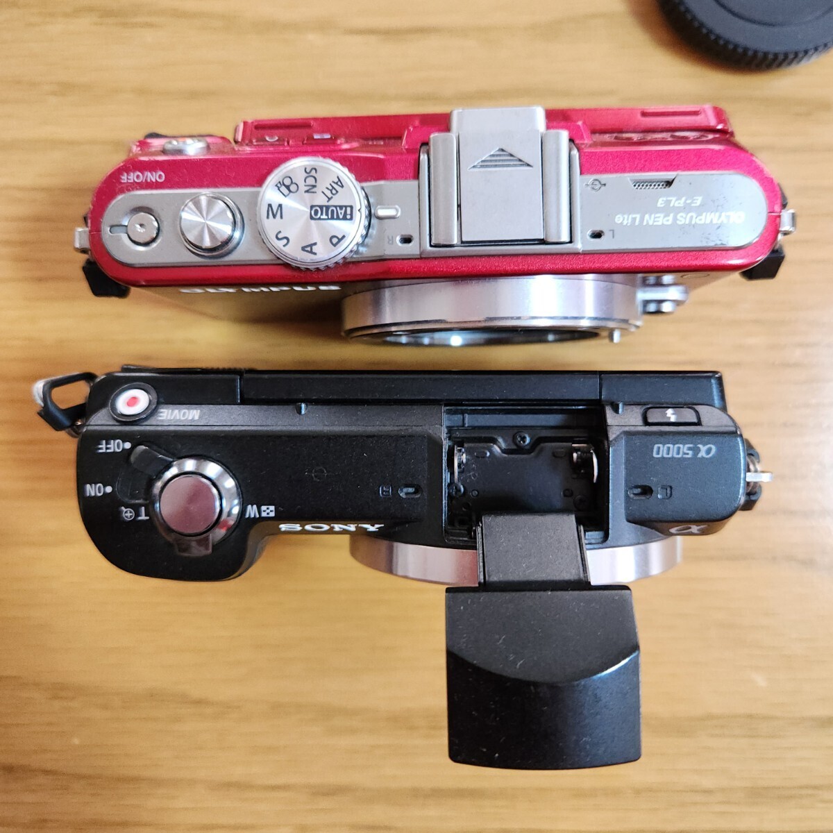 SONY Sony OLYMPUS Olympus α5000 PEN Lite E-PL3 беззеркальный однообъективный камера корпус черный красный 
