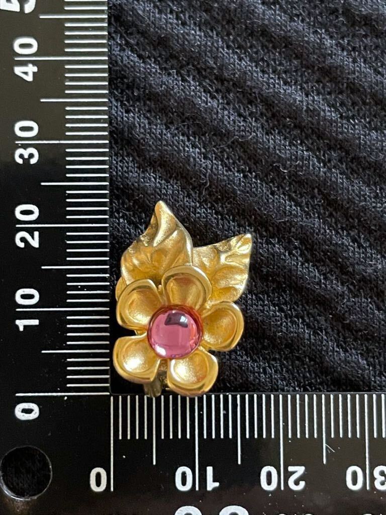 GIVENCHYji van si. цветок серьги розовый Stone × Gold цвет цветок 
