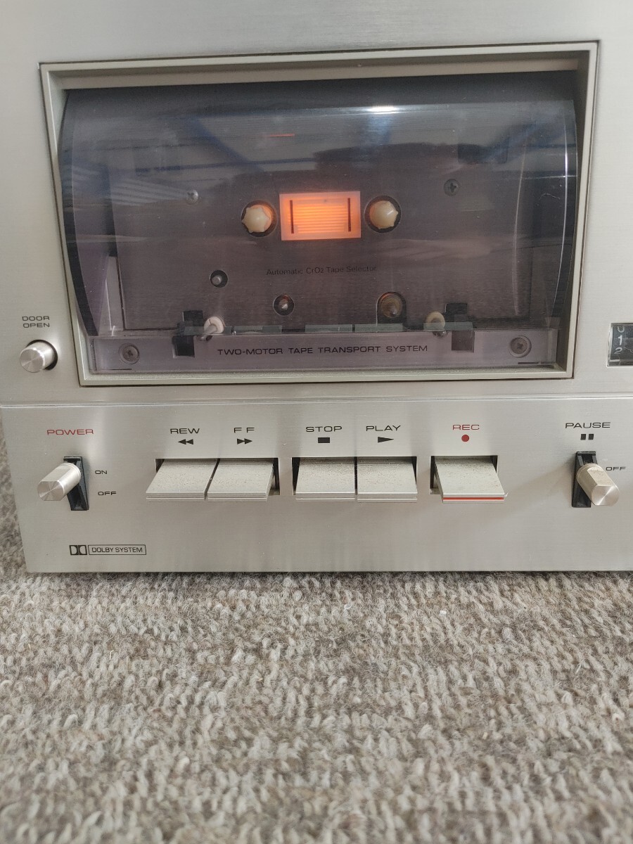 【希少】PIONEER パイオニア CT-9 カセットデッキ STEREO CASSETTE TAPE DECK 通電確認済_画像4