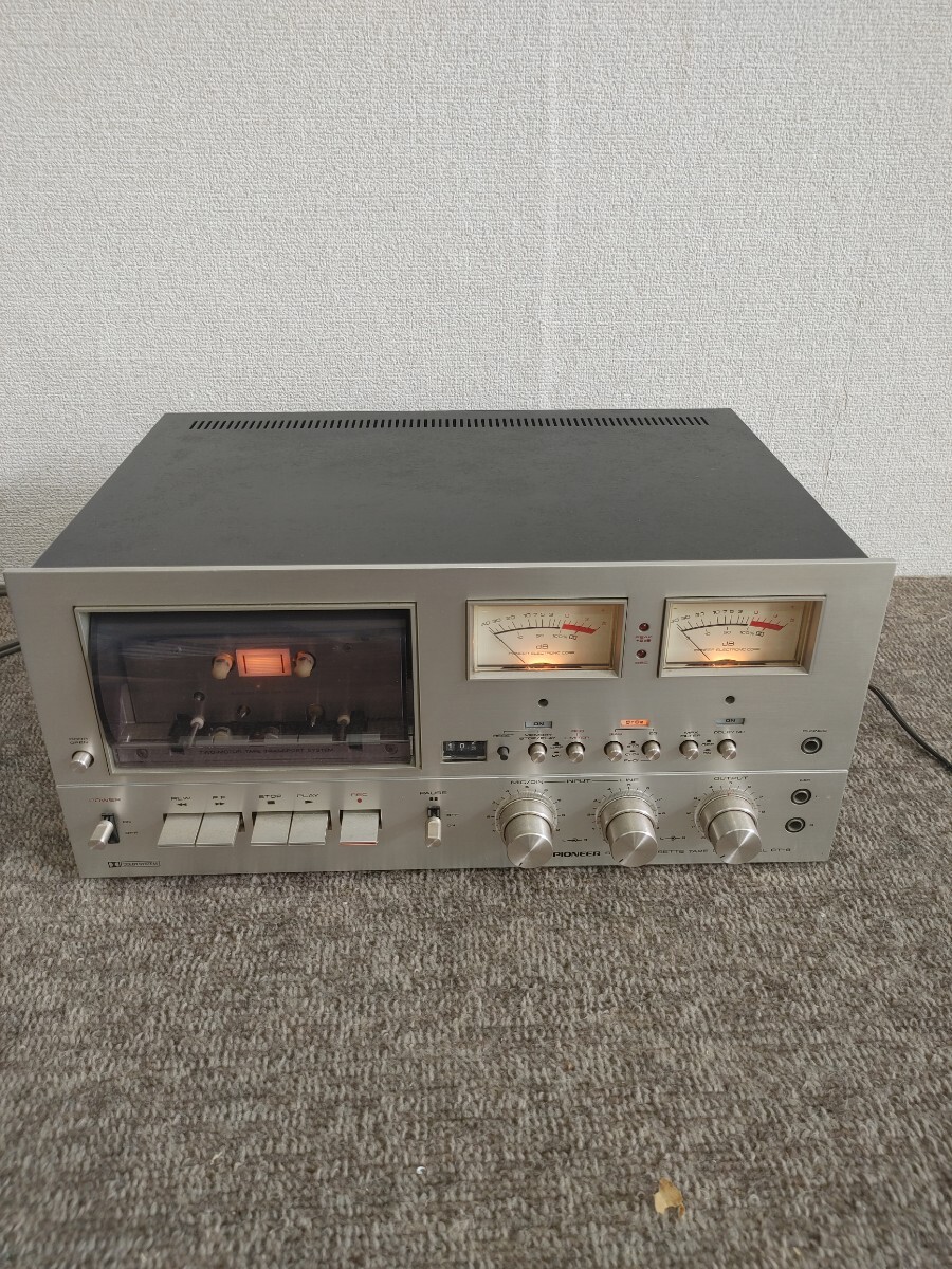 [ rare ]PIONEER Pioneer CT-9 cassette deck STEREO CASSETTE TAPE DECK electrification verification settled 