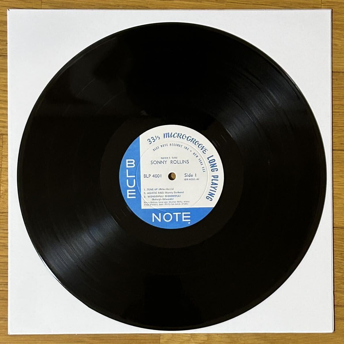 【RVG刻印&耳&DGあり】US Mono盤Newk's Time /Sonny Rollins Blue Note BLP 4001 超音波洗浄済　歴史的大名盤！Wynton Kelly参加 _画像3