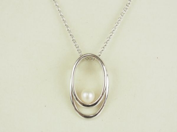 MIKIMOTO Tasaki Shinju SILVER pendant necklace 12 point together Mikimoto tasaki pearl silver accessory 