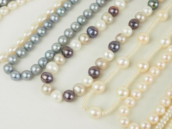 真珠 ネックレス ブレス 大量セット まとめて おまけのイヤリング付き シルバー 多数 04 SILVER 925 K18 750 パール アコヤ 淡水_画像6