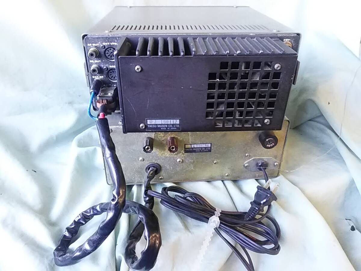 ヤエス　HF SSB トランシーバー　FT-707　100w　電源　FP-707　動作品　マイクなし_画像4