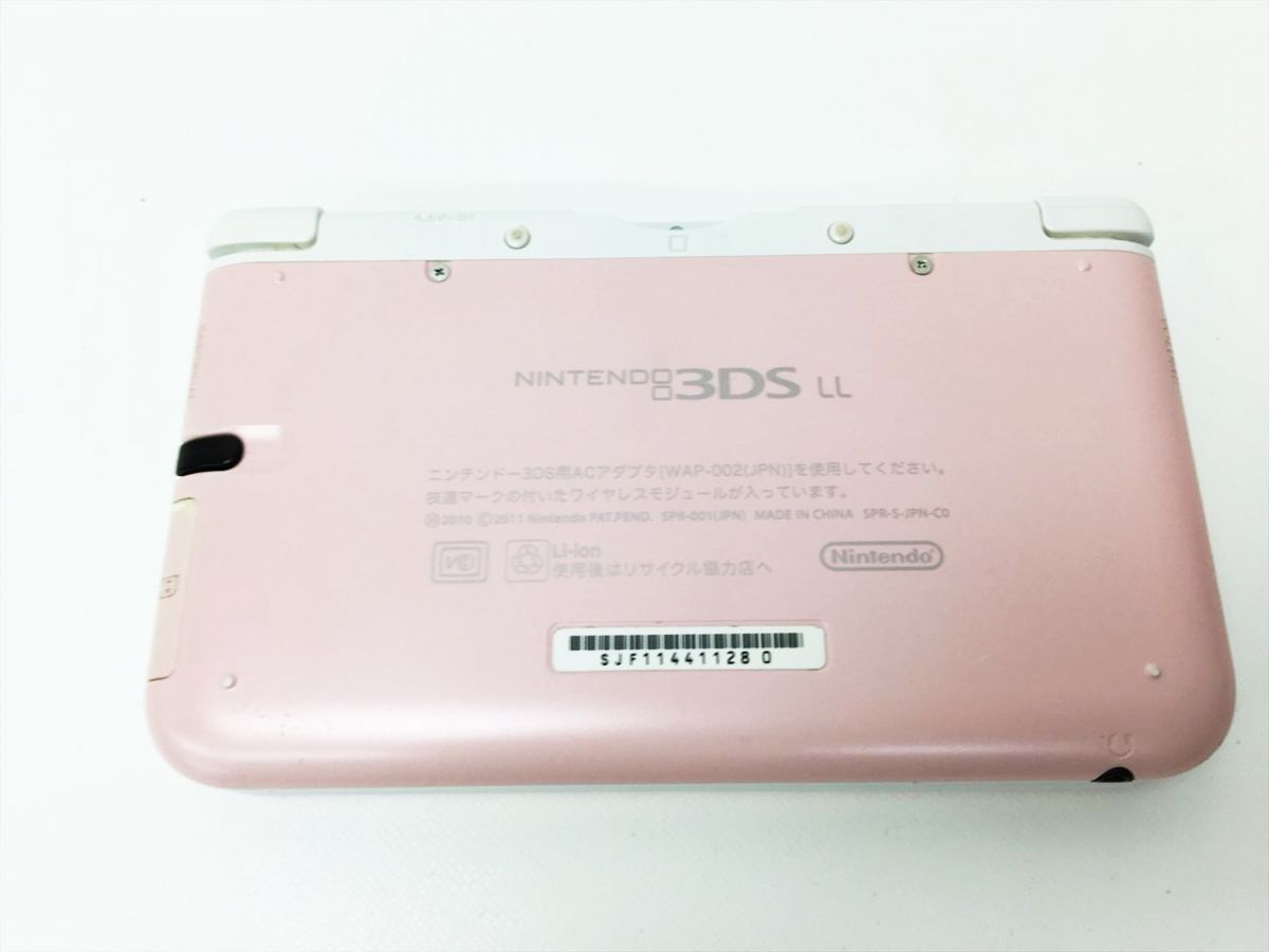 【1円】ニンテンドー3DSLL 本体 ピンク/ホワイト SPR-001 任天堂 未検品ジャンク 3DS LL J03-118rm/F3の画像2